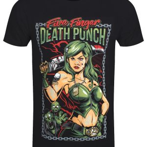 Five Finger Death Punch Assassin Mens Black T Shirt 1