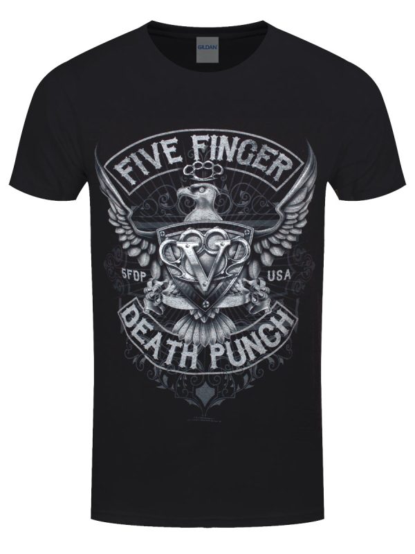 Five Finger Death Punch Eagle Men’s Black T-Shirt