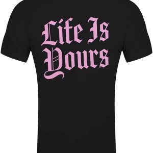 Foals Life Is Yours Text Men’s Black T-Shirt