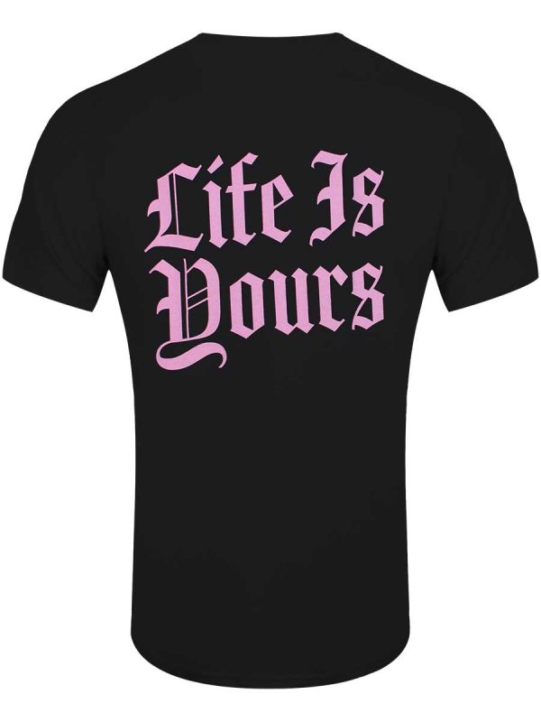 Foals Life Is Yours Text Men’s Black T-Shirt