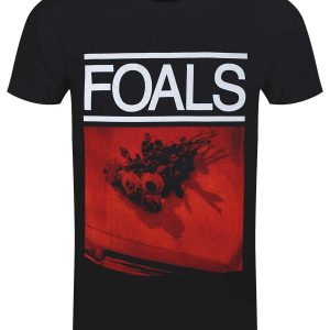 Foals Red Rose Men’s Black T-Shirt