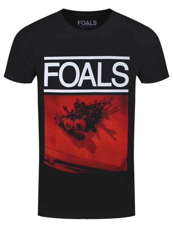 Foals Red Rose Men’s Black T-Shirt