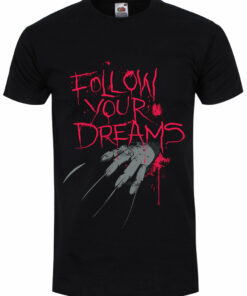 Follow Your Dreams Mens Black T Shirt 1