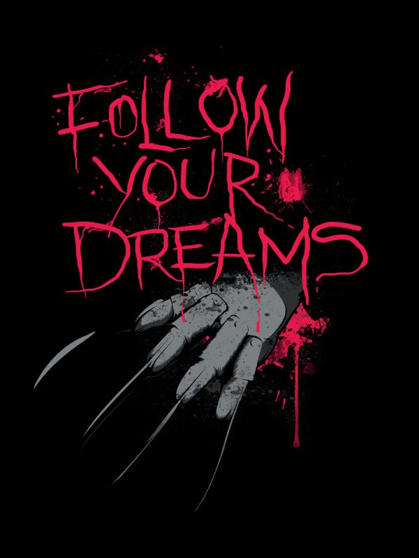 Follow Your Dreams Men’s Black T-Shirt