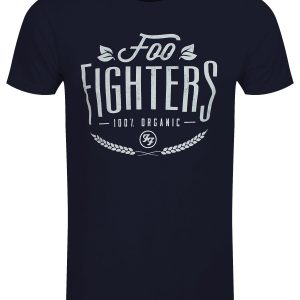 Foo Fighters 100% Organic Men’s Navy T-Shirt