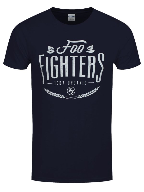 Foo Fighters 100% Organic Men’s Navy T-Shirt