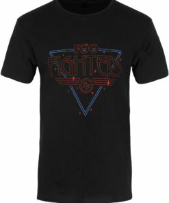 Foo Fighters Disco Outline Mens Black T Shirt 1
