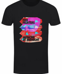 Foo Fighters Medicine At Midnight Mens Black T Shirt 1