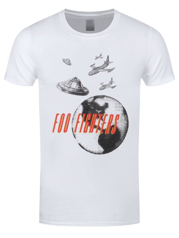 Foo Fighters UFO Men’s White T-Shirt