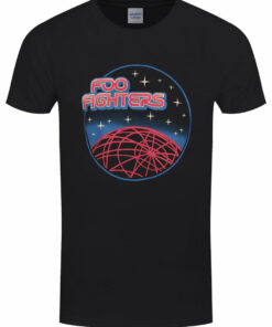 Foo Fighters Vector Space Mens Black T Shirt 1