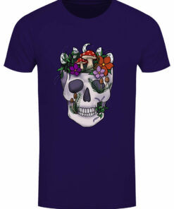 Foraging Skull Mens Purple T Shirt 1