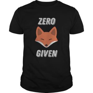 Fox zero given shirt