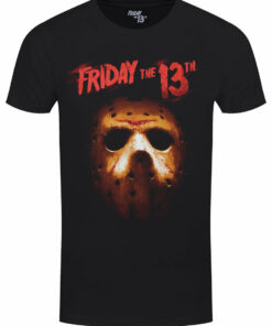 Friday the 13th Mask Mens Black T Shirt 1