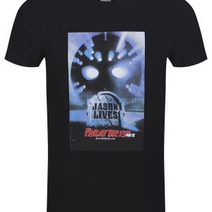 Friday the 13th Part VI Jason Lives Mens Black T Shirt 1