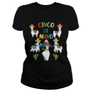 Funny Cinco De Mayo Llama Men Women T-shirt