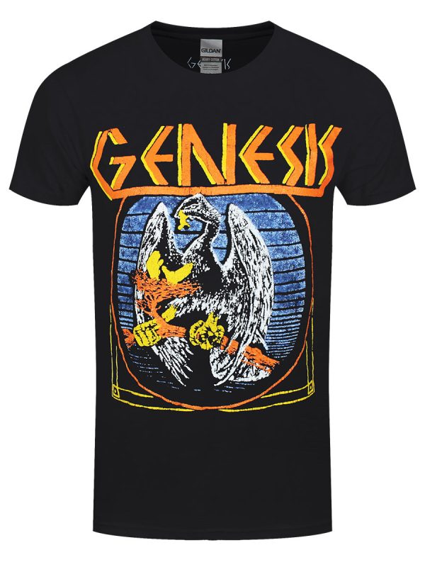 Genesis Distressed Eagle Men’s Black T-Shirt