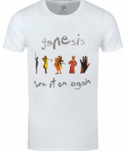 Genesis Turn It On Again Mens White T Shirt 1