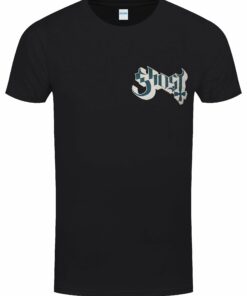 Ghost Dance Macabre Logo and Cover Mens Black T Shirt 1