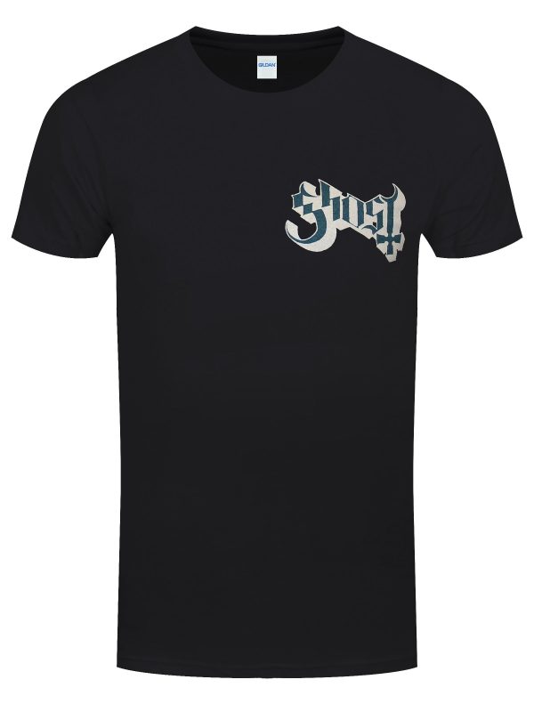 Ghost Dance Macabre Logo and Cover Men’s Black T-Shirt