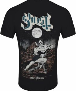 Ghost Dance Macabre Logo and Cover Mens Black T Shirt 2