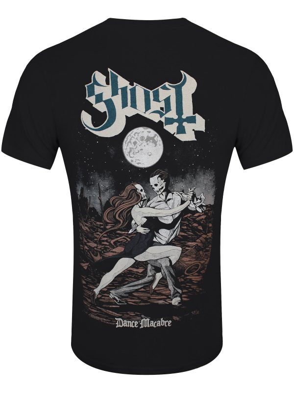 Ghost Dance Macabre Logo and Cover Men’s Black T-Shirt