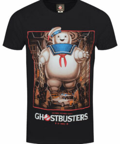 Ghostbusters Stay Puft Mens Black T Shirt 1