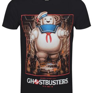 Ghostbusters Stay Puft Men’s Black T-Shirt