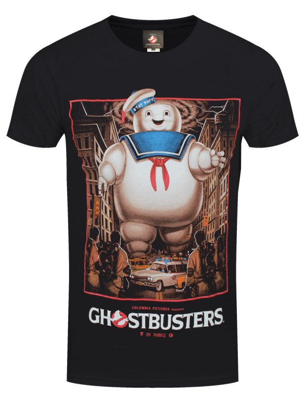 Ghostbusters Stay Puft Men’s Black T-Shirt