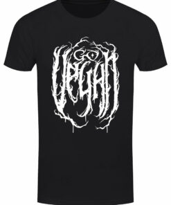 Go Vegan Text Mens Black T Shirt 1