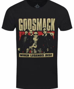 Godsmack Legends Photo Mens Black T Shirt 1