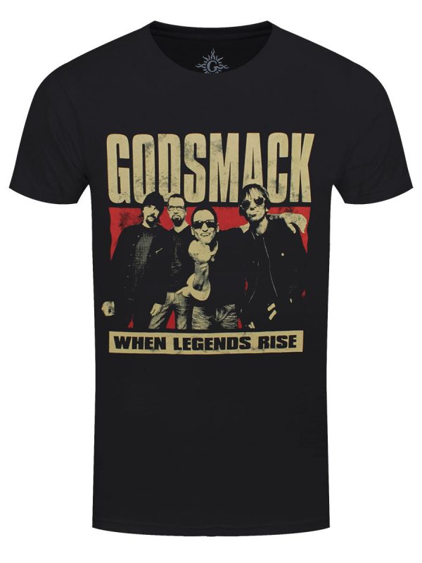 Godsmack Legends Photo Men’s Black T-Shirt