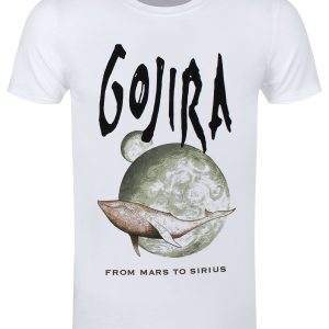 Gojira Whale From Mars Men’s White Organic T-Shirt