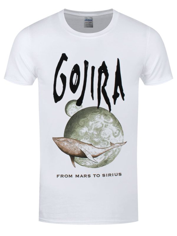 Gojira Whale From Mars Men’s White Organic T-Shirt