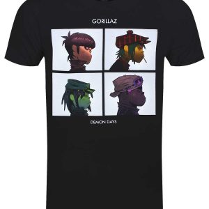 Gorillaz Demon Days Mens Black T Shirt 1