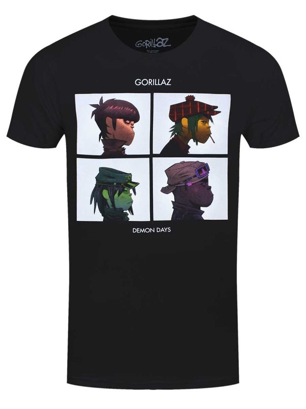 Gorillaz Demon Days Men’s Black T-Shirt