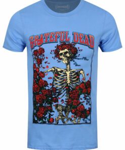 Grateful Dead Bertha And Logo Mens Blue T Shirt 1