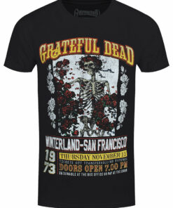 Grateful Dead San Francisco 73 Mens Black 100 Recycled Eco T Shirt 1