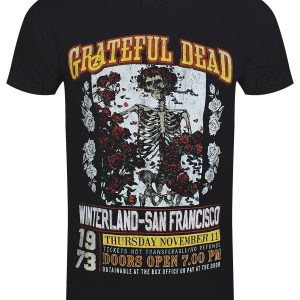 Grateful Dead San Francisco 73 Mens Black 100 Recycled Eco T Shirt 1