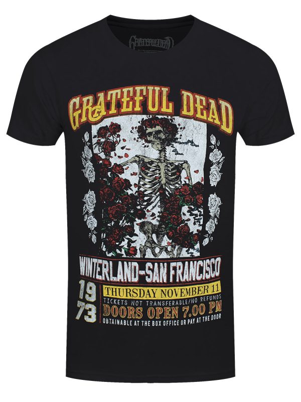 Grateful Dead San Francisco ’73 Men’s Black 100% Recycled Eco T-Shirt