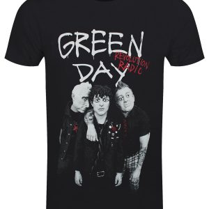 Green Day Red Hot Mens Black T Shirt 1