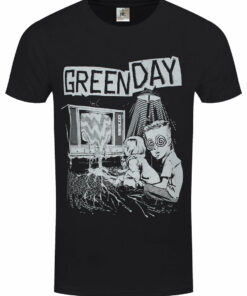 Green Day TV Wasteland Mens Black T Shirt 1