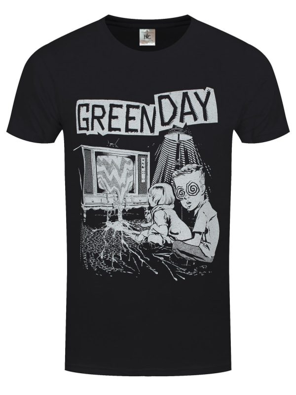 Green Day TV Wasteland Men’s Black T-Shirt