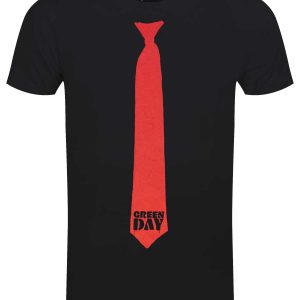 Green Day Tie Men’s Black T-Shirt