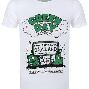 Green Day Welcome To Paradise Men’s White T-Shirt