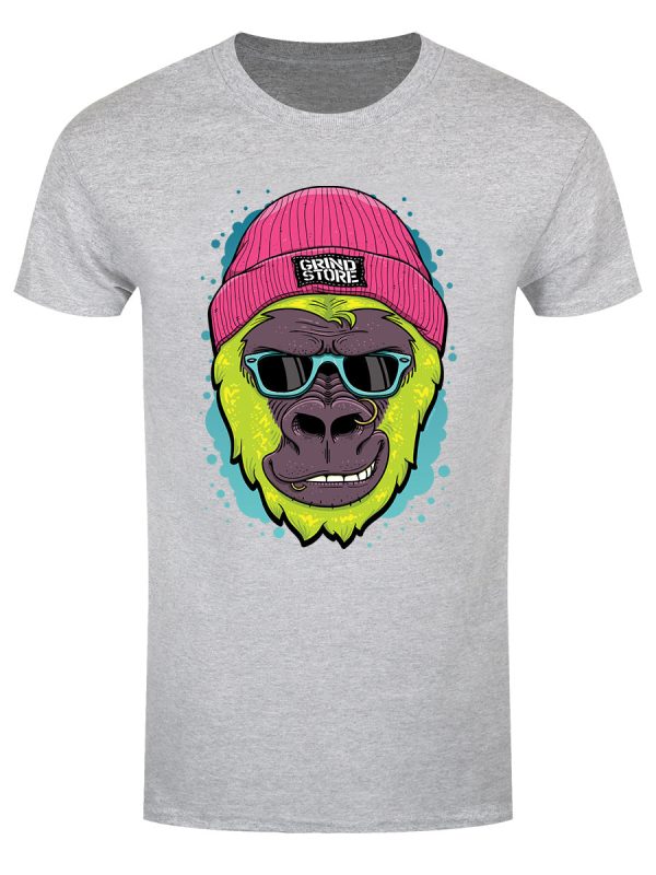 Grindstore Gorilla Men’s Grey T-Shirt