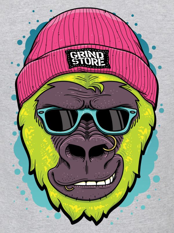 Grindstore Gorilla Men’s Grey T-Shirt