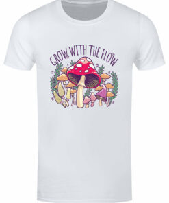 Grow With The Flow Mens White T Shirt 1