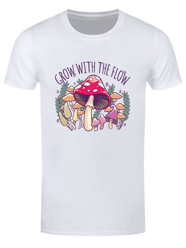 Grow With The Flow Men’s White T-Shirt