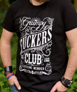 Grumpy Fuckers Club Life Time Member Mens Black T Shirt 4