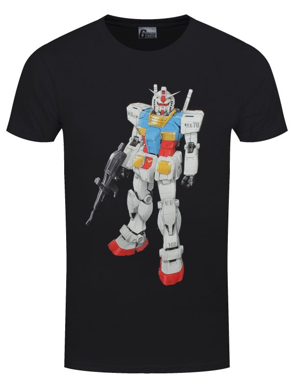 Gundam Standing Men’s Black T-Shirt